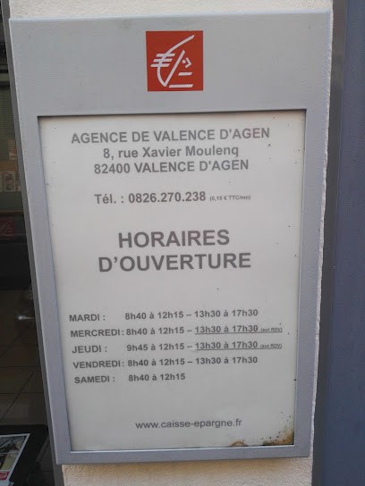 Caisse D'Epargne Valence D'Agen, Banque à Valence