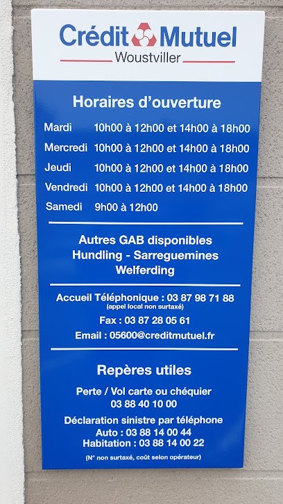 Crédit Mutuel, Banque à Woustviller